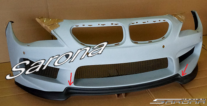 Custom BMW 6 Series  Coupe & Convertible Front Add-on Lip (2004 - 2010) - $290.00 (Part #BM-068-FA)